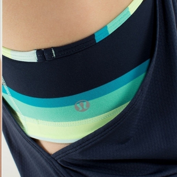 Lululemon No Limits Tank Inkwell Assorted Stripe Surge 4 - Picture 3 of 10